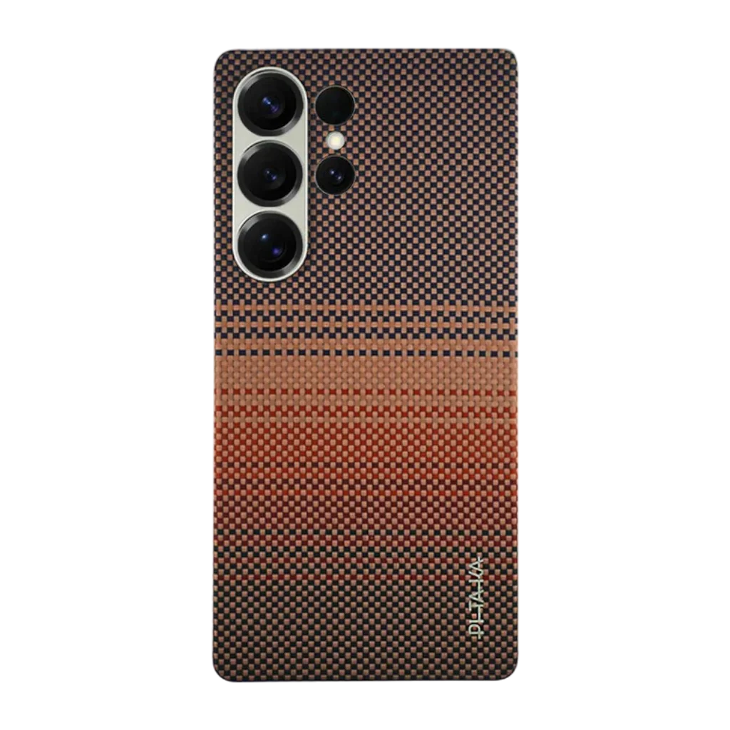 New-Template-Photoroom-16.webp Pitaka Tactile Woven Case for Samsung S25 Ultra – Sunset - Image 1