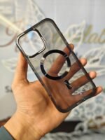 Protectums Clear MagSafe iPhone Case – Shockproof Transparent Matte Black Frame - Image 7