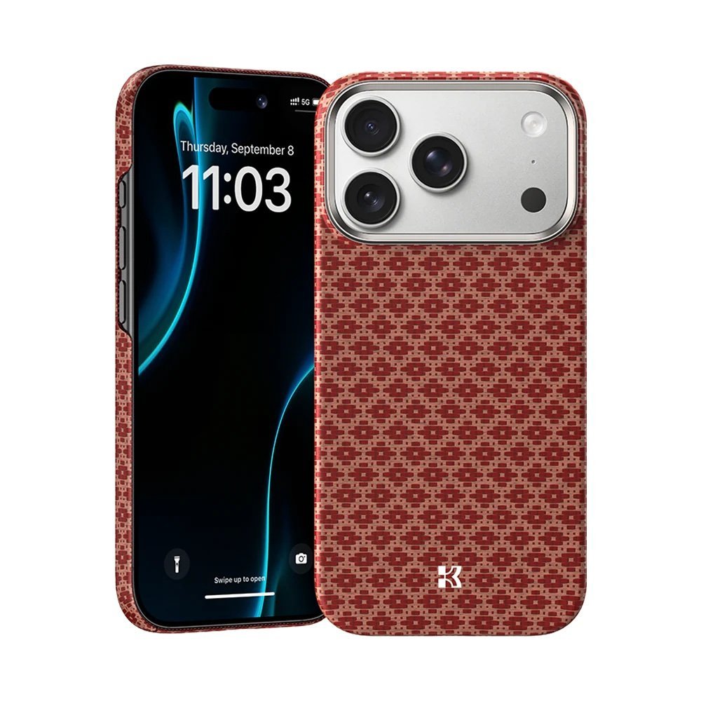 img_9954.jpeg ArmorGrid ArmorAir Case built with Kevlar® Terra Orange for iPhone 17 Pro Max - Image 1