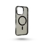 Protectums Clear MagSafe iPhone Case – Shockproof Transparent Matte Black Frame - Image 4