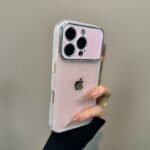 Protectums Pink Glitter iPhone Case with Chrome Camera Guard - Image 2