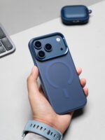 Protective Frosted MagSafe iPhone Case with Metallic Camera Protection Frame - Image 6