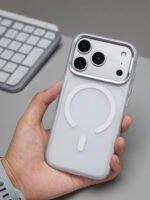 Protective Frosted MagSafe iPhone Case with Metallic Camera Protection Frame - Image 8