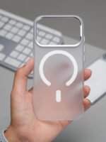 Protective Frosted MagSafe iPhone Case with Metallic Camera Protection Frame - Image 11