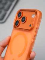 Protective Frosted MagSafe iPhone Case with Metallic Camera Protection Frame - Image 14