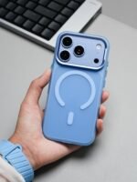 Protective Frosted MagSafe iPhone Case with Metallic Camera Protection Frame - Image 10