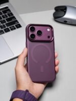 Protective Frosted MagSafe iPhone Case with Metallic Camera Protection Frame - Image 9